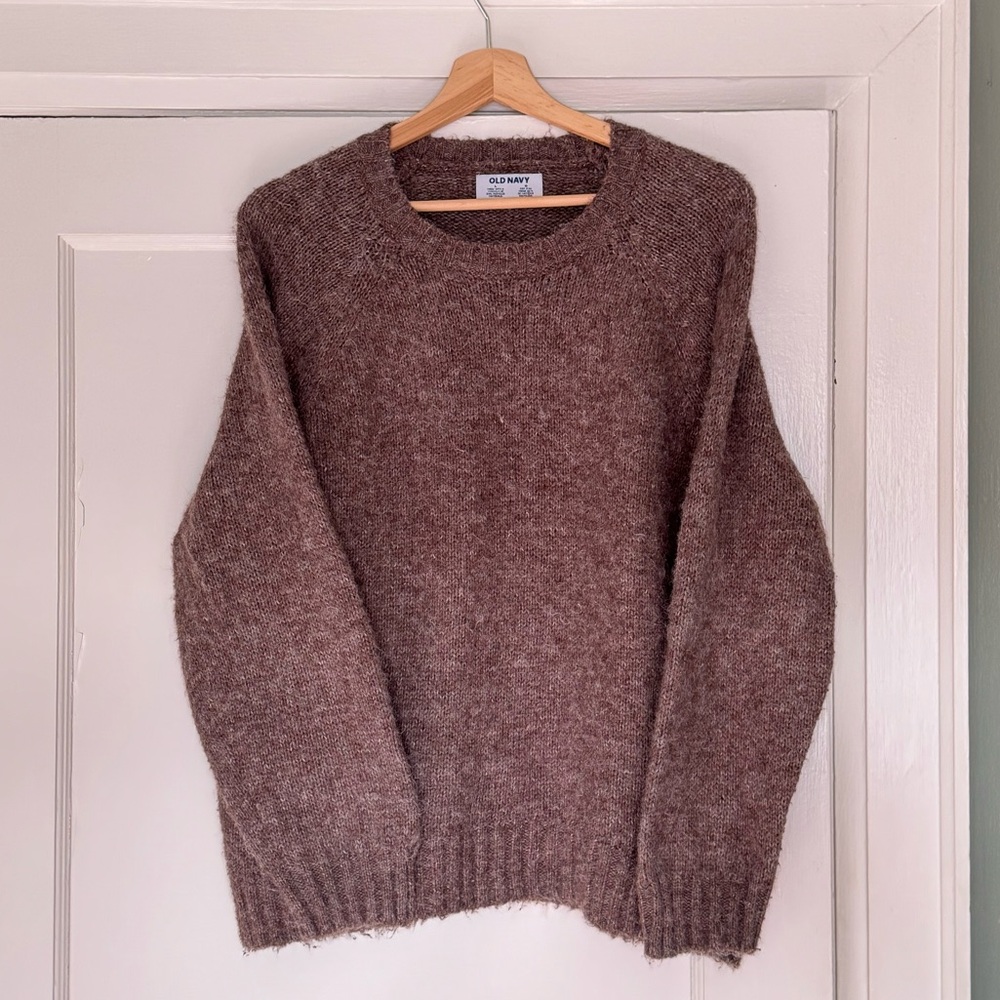 Old Navy Women’s Crewneck Sweater in Rich Brown